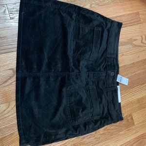 AE Black Velvet Mini skirt